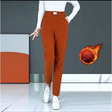 【35% OFF】2025 νέο φθινόπωρο και χειμώνα γυναικείο βελούδινο ψηλόμεσο casual παντελόνι