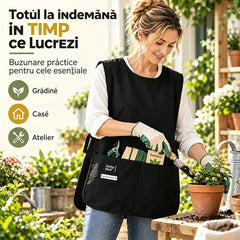 ✨ Şorţ Tip Vestă Impermeabil în Stil Japonez (5 Culori Disponibile) ☕ | 💅 Ideal pentru Saloane, Patiserii & Cafenele · Curele Reglabile · Rezistent la Pete