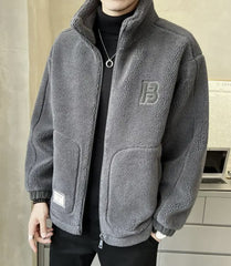 🎄🎄【L-6XL】Jachetă de iarnă din fleece, jachetă de bumbac, jachetă groasă de bumbac din lână de miel, jachetă caldă