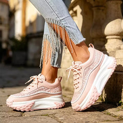 Pantofi Sport cu Platformă "Dad Shoes": Efect de Alungire 4cm, Design Respirabil de Impact, Mărimi 35-40