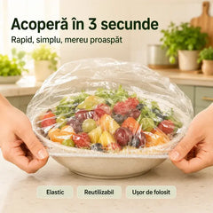 Huse elastice de alimente cu sac de depozitare Ursuleț – Oferta Specială 1+2 GRATIS (300 bucăți)! 🐻🍎