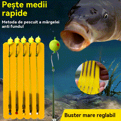 🔥【Pachet de 5】🔥🎣🐟Set fir de pescuit anti-fund, set european de pescuit carlig plutitor