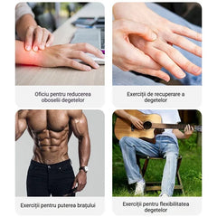 Dispozitiv din Silicon pentru Antrenarea și Extensia Degetelor – Extensor pentru Recuperare Medicală, Întărirea Forței Palmei și Exerciții de Kinetoterapie