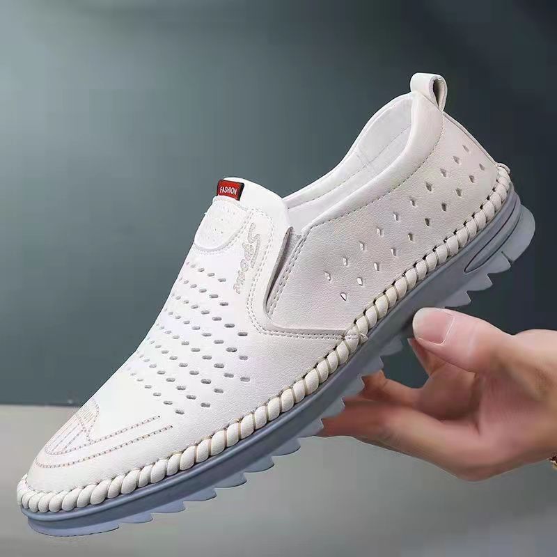 【Piele naturală lucrată manual】Pantofi casual bărbătești la modă, respirabili