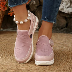 Pantofi Casual de Vară din Mesh Elastic: Decupaje Anti-Nădușeală, Închidere Velcro, Mărimi Mari 36-43