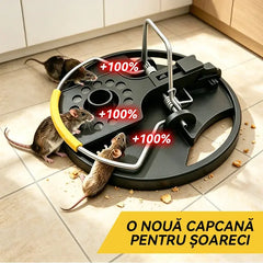 【3 buc】Capcană Rotundă de Înaltă Eficiență pentru Șoareci și Șobolani – Design Inovator cu Deschidere de 180°, Mecanism Ultra-Sensibil pentru Interior și Exterior