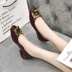 【Foarte economic!】Pantofi de damă plați, moderni și eleganți, cu cataramă metalică