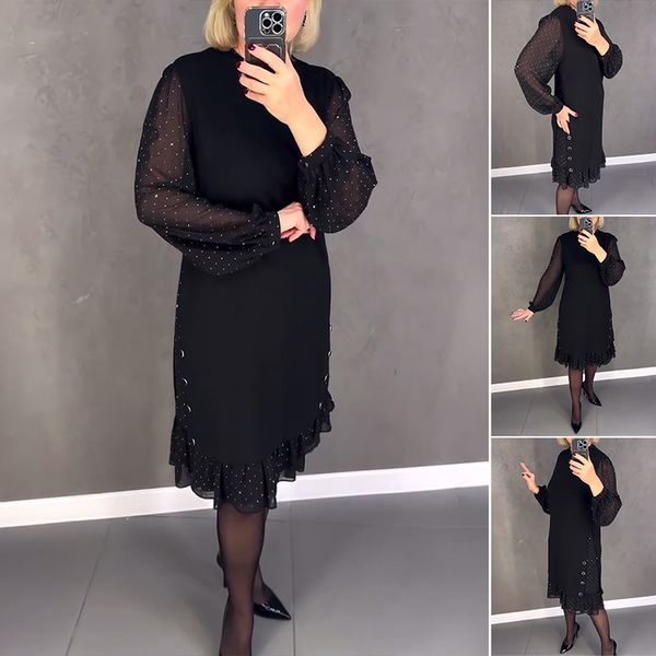 💖💖【S-5XL】🍁🍂Rochie elegantă de toamnă-iarnă de înaltă calitate, stil nou