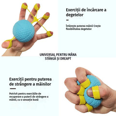🖐️💪Minge de prindere pentru reabilitarea mâinii, multifuncțională — dispozitiv de antrenament pentru forță și flexibilitate, ideal pentru vârstnici sau pacienți după accident vascular cerebral