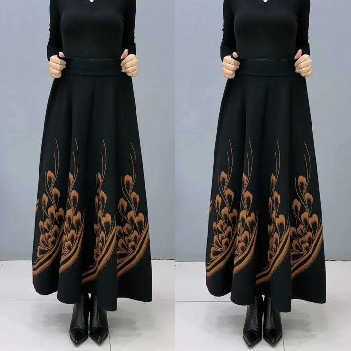 👗🎀【S-3XL】Fustă Midi din Lână, Fashion Toamnă/Iarnă, Elegantă și Versatilă