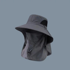 🤠 Pălărie de Soare 360° Multifuncțională – Protecție Totală Gât și Față, Material Ultra-Uscare, 6 Culori Disponibile! ☀️🌲