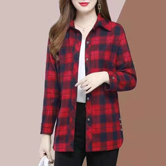 🎁【L-5XL】💕Noi cămăși de toamnă în carouri, la modă și versatile, pentru femei, O cămașă unică!