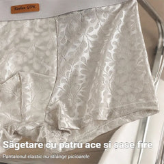 🩲🧊【Set de 3】Boxeri bărbătești din material răcoros tip mătase de gheață — ultra elastici, fără cusături, confort maxim