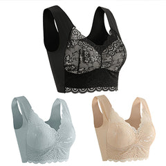 👙💖【Set de 3 piese】Sutien confortabil și respirabil pentru femei — Recomandat de medici