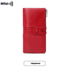 💼【Lucrat manual】Portofel multifuncțional de damă din piele naturală