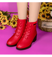 👢【35-41】Cizme de iarnă cu căptușeală din fleece și talpă moale