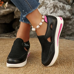 Pantofi Casual de Vară din Mesh Elastic: Decupaje Anti-Nădușeală, Închidere Velcro, Mărimi Mari 36-43
