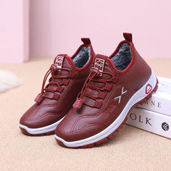 👢✨【35-41】Pantofi noi de plimbare pentru femei, pentru toamnă și iarnă, confecționați din piele naturală și realizați manual, cu căptușeală din fleece de bumbac.