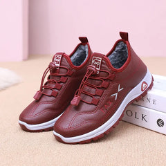👢✨【35-41】Pantofi noi de plimbare pentru femei, pentru toamnă și iarnă, confecționați din piele naturală și realizați manual, cu căptușeală din fleece de bumbac.