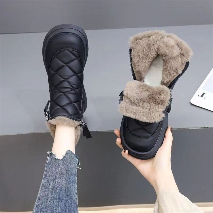 🍁👢Cizme noi, călduroase, impermeabile, antiderapante și elegante, cu talpă moale