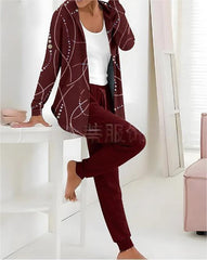 💃Nouă Sosire de Iarnă💖 Costum elegant, casual, din bumbac pur