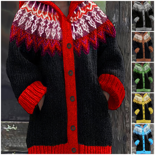 【S~5XL】✨Κομψό ρετρό μπουφάν με κουκούλα