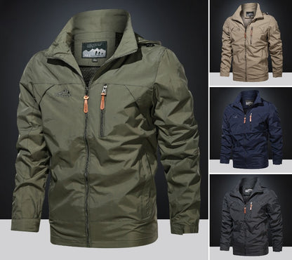 🔥【45–105 kg】👉 Εξωτερική εξάνθημα με κουκούλα χαλαρή τοποθέτηση συν μέγεθος casual σακάκι