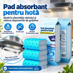 🧽 Spune Adio Curățării Anevoioase a Hotei! Absorbante Universale din Bumbac pentru Ulei (Set 1 Pachete / 10 Bucăți) | Blochează Uleiul Fără Scurgeri · Se Taie Ușor la Dimensiune · Material Căptușit în 5 Straturi · De Unică Folosință