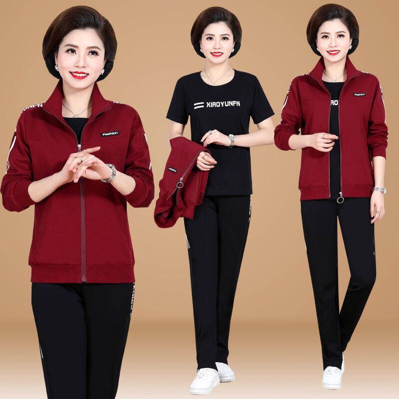 [Jachetă + tricou cu mânecă scurtă + pantaloni] Ofertă superbă! Set de trei piese pentru utilizare zilnică