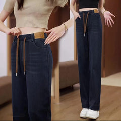【Sosire nouă】Blugi de damă casual, cu elasticitate ridicată și croială lejeră