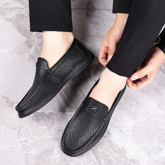 【36-43】Balerini casual perforați stil retro｜Talpă moale, confort zilnic｜Slip-on, mărimi mari