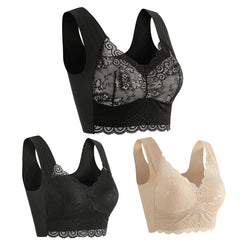 👙💖【Set de 3 Piese】Sutien Confortabil și Respirabil pentru Femei — Recomandat de Medici