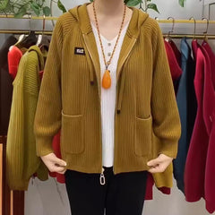🎉【Colecția Toamnă/Iarnă】🎉 Geacă Casual cu Glugă și Imprimeu【Potrivită pentru greutatea 45-80 KG】