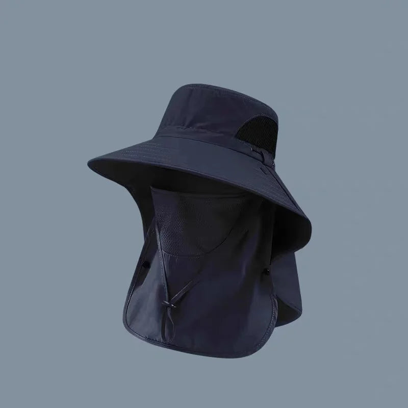 🤠 Pălărie de Soare 360° Multifuncțională – Protecție Totală Gât și Față, Material Ultra-Uscare, 6 Culori Disponibile! ☀️🌲