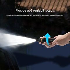 Pistol de Apă de Înaltă Presiune pentru Spălare Auto și Grădinărit – Set cu Duza Directă și 2 Coliere din Oțel Inoxidabil