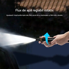 Pistol de Apă de Înaltă Presiune pentru Spălare Auto și Grădinărit – Set cu Duza Directă și 2 Coliere din Oțel Inoxidabil