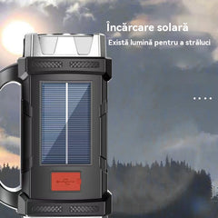 🔦Proiector multifuncțional, iluminat portabil pentru exterior, energie solară