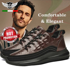 【38-48】Pantofi sport italieni de lux cu imprimeu de crocodil