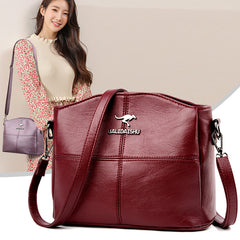 🔥👜👜 Geantă de umăr nouă, din piele naturală, retro, lucrată manual, la modă și versatilă.