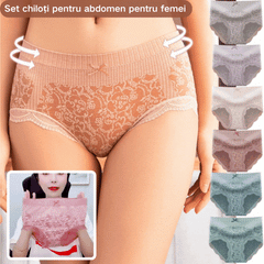 🔥【8 buc】🔥Slip de damă cu talie înaltă, antibacteriană, absorbantă de umiditate——测试22
