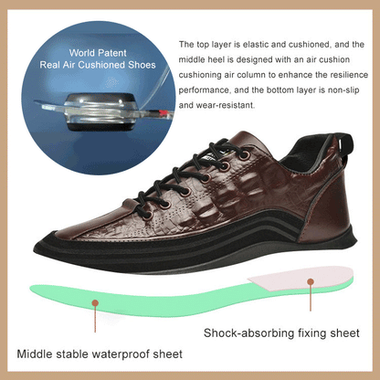 🐊【38-48】Ιταλικά sneakers με στάμπα κροκόδειλου πολυτελείας