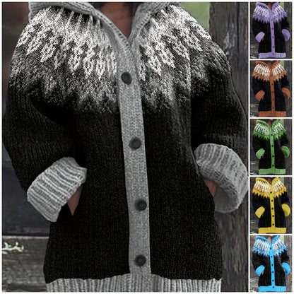 【S~5XL】✨Κομψό ρετρό μπουφάν με κουκούλα