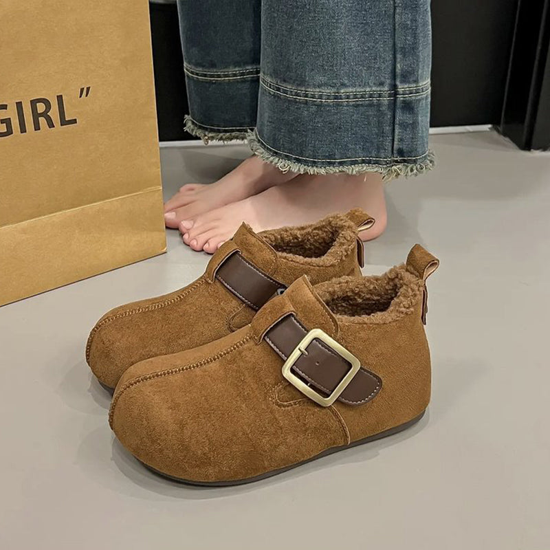 🍂【Cel mai bine vândut produs din magazin】👢Pantofi de iarnă, călduroși, din bumbac, cu talpă moale – Confortabili și Durabili