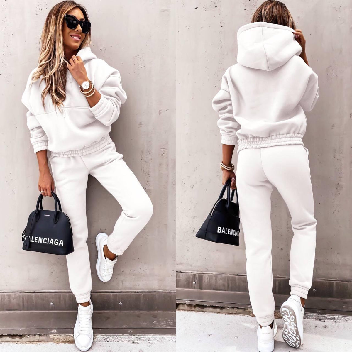 🍁【Hanorac + pantaloni】🍂 Set casual versatil și la modă｜Un set este suficient pentru o ținută completă