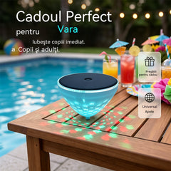 ☀️🐠 Lampă solară plutitoare pentru piscină cu proiecție de pești💡💦