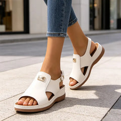 👡【Piele Naturală de Prim Strat, Versiune Nouă Îmbunătățită】Sandale Fashion Confortabile cu Talpă Moale