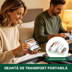 💊 Organizator Portabil din Silicon (14 Pungi) – Ia-ți Vitaminele și Pastilele în Siguranță Oriunde Călătorești! ✈️🌿