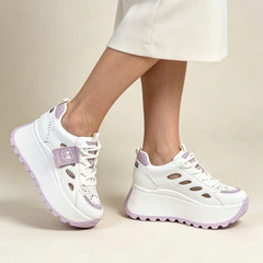 👟Pantofi casual de vară cu design perforat și talpă groasă – moderni, respirabili și super confortabili