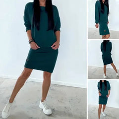 🎁Rochie elegantă de toamnă-iarnă｜Acoperă imperfecțiunile, flatează silueta și se potrivește oricărei ținute