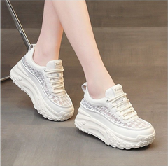 Pantofi Sport cu Platformă "Dad Shoes": Efect de Alungire 4cm, Design Respirabil de Impact, Mărimi 35-40